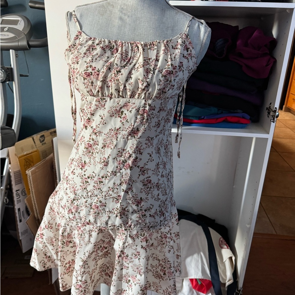 Floral Spaghetti Strap Dress